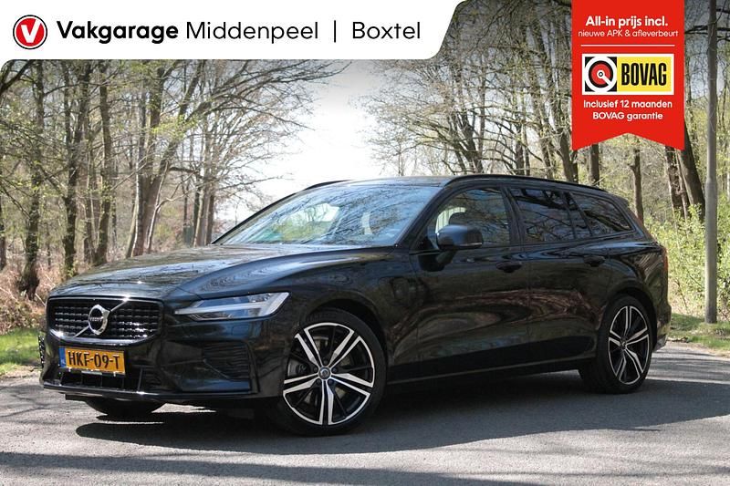 Zwart Gebruikt 2022 Volvo V60 R-Design Stationwagen | € 42.950 (Goede deal) - Afbeelding 1/4