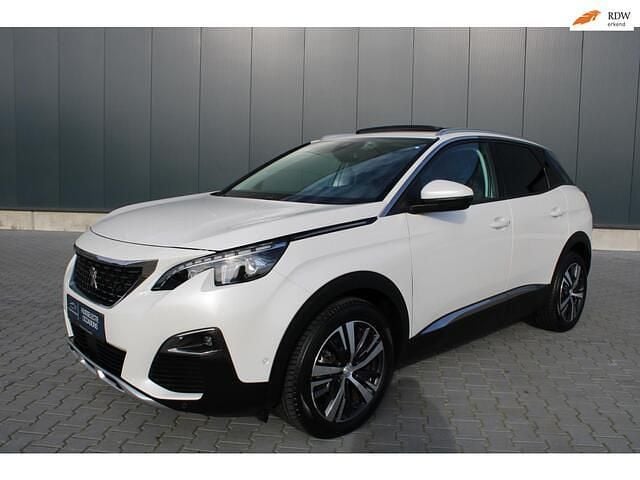Wit (metallic) Gebruikt 2019 Peugeot 3008 GT-line SUV | € 13.950 (Super prijs) - Afbeelding 1/4