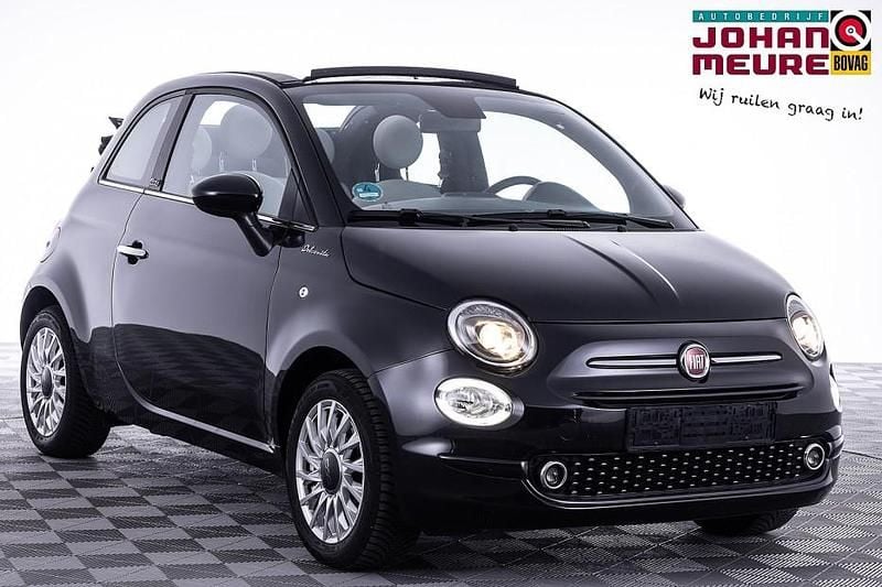 Zwart Gebruikt 2022 Fiat 500C Dolcevita Cabriolet | € 14.900 (Goede deal) - Afbeelding 1/4