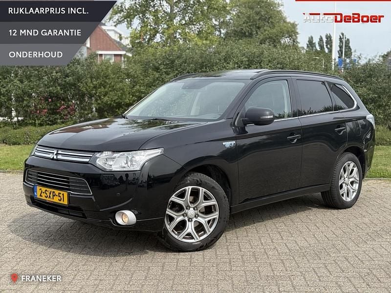 Zwart Gebruikt 2013 Mitsubishi Outlander P-HEV Instyle SUV | € 14.945 (Eerlijke prijs) - Afbeelding 1/4