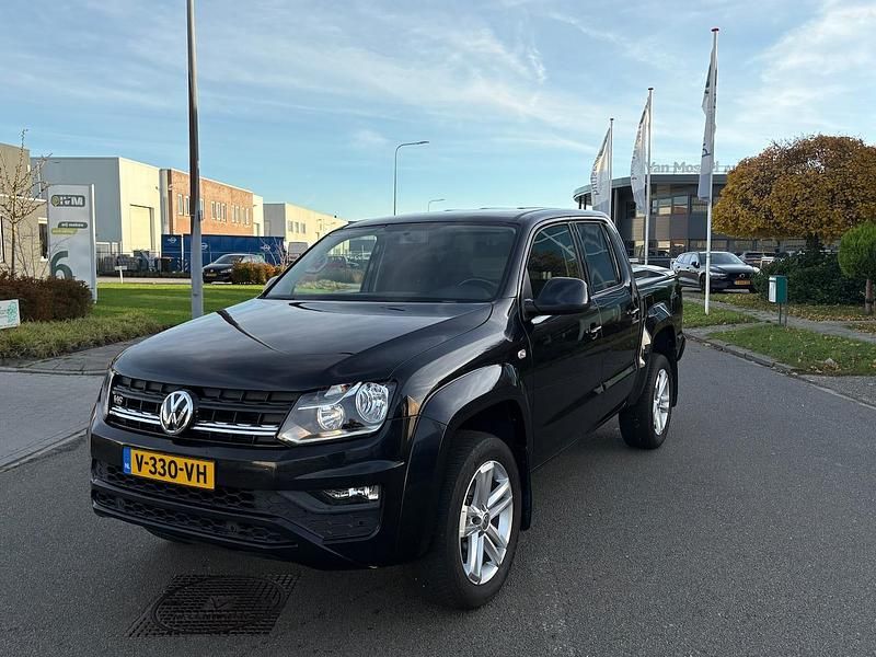 Zwart (metallic) Gebruikt 2017 VW Amarok Highline Pickup | € 27.950 (Super prijs) - Afbeelding 1/4