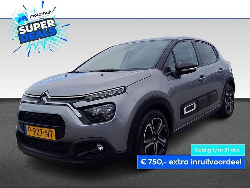 Grijs Gebruikt 2022 Citroën C3 Feel Hatchback | € 12.490 (Eerlijke prijs) - Afbeelding 1/4