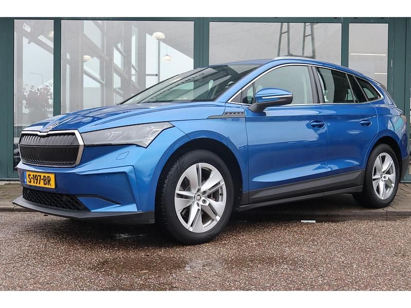 Blauw Gebruikt 2022 Skoda Enyaq iV SUV | € 33.400 (Eerlijke prijs) - Afbeelding 1/4