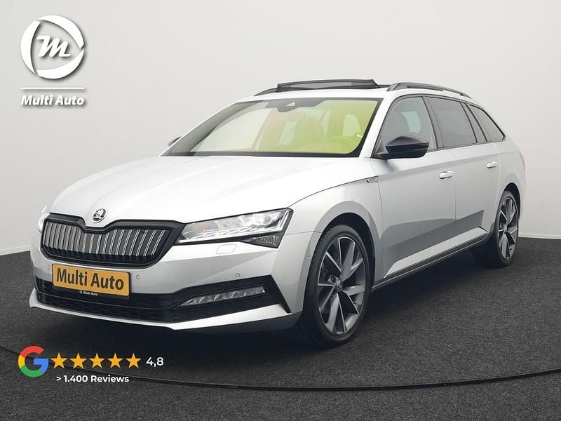 Zilver Gebruikt 2021 Skoda Superb Business Line Stationwagen | € 29.940 (Eerlijke prijs) - Afbeelding 1/3