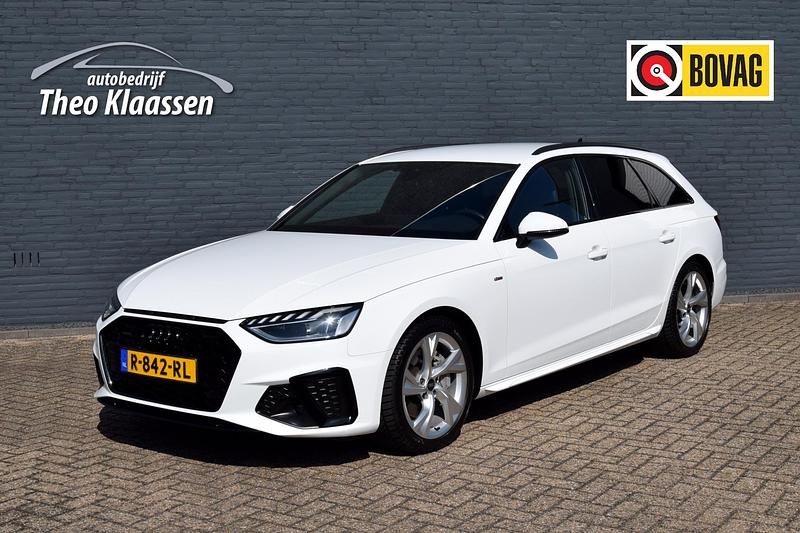 Wit Gebruikt 2022 Audi A4 S-Line Stationwagen | € 38.950 (Eerlijke prijs) - Afbeelding 1/4