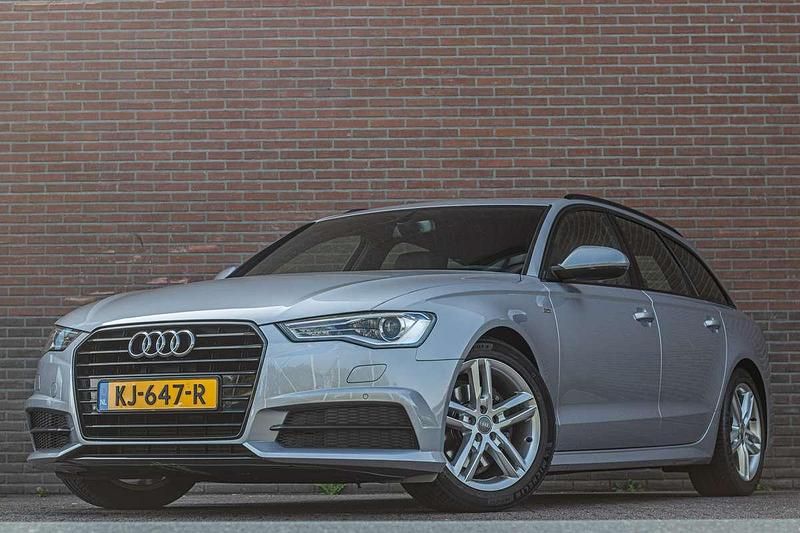 Grijs Gebruikt 2016 Audi A6 Sport Stationwagen | € 21.950 (Super prijs) - Afbeelding 1/3