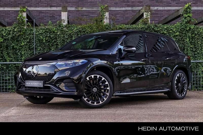 Zwart Nieuw 2025 Mercedes EQS450+ AMG line SUV | € 122.370 (Duur) - Afbeelding 1/4