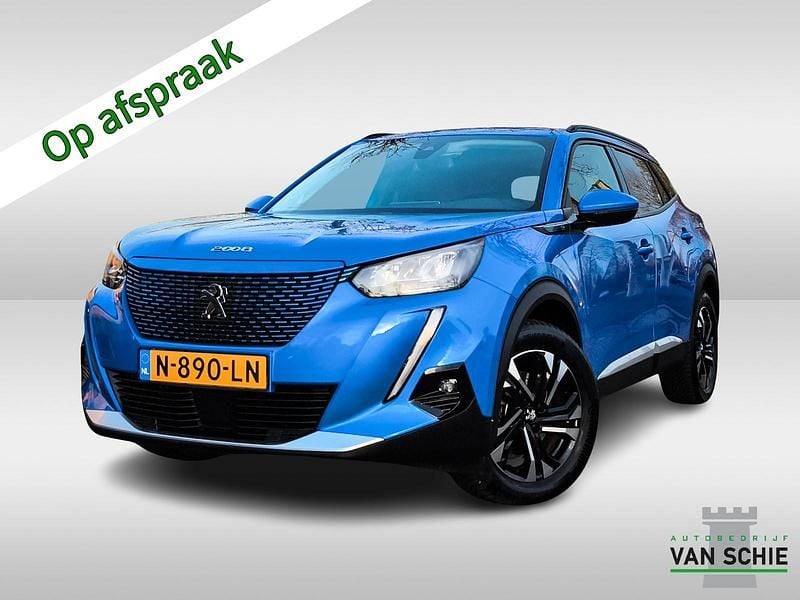 Blauw Occasion 2021 Peugeot e-2008 Allure SUV | € 15.400 (Eerlijke prijs) - Afbeelding 1/4