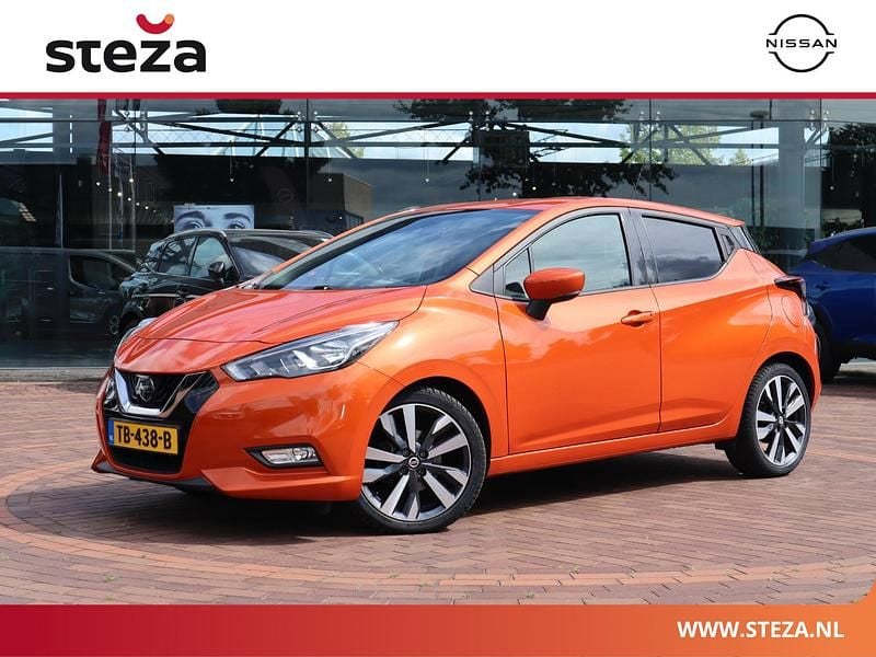 Oranje Gebruikt 2018 Nissan Micra Tekna Hatchback | € 10.945 (Eerlijke prijs) - Afbeelding 1/4