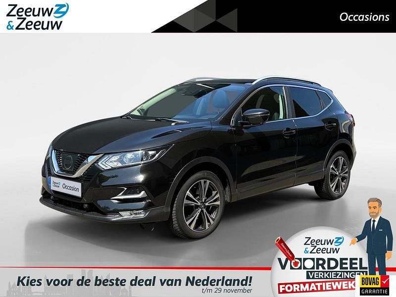 Zwart Gebruikt 2018 Nissan Qashqai N-Connecta SUV | € 16.995 (Eerlijke prijs) - Afbeelding 1/4