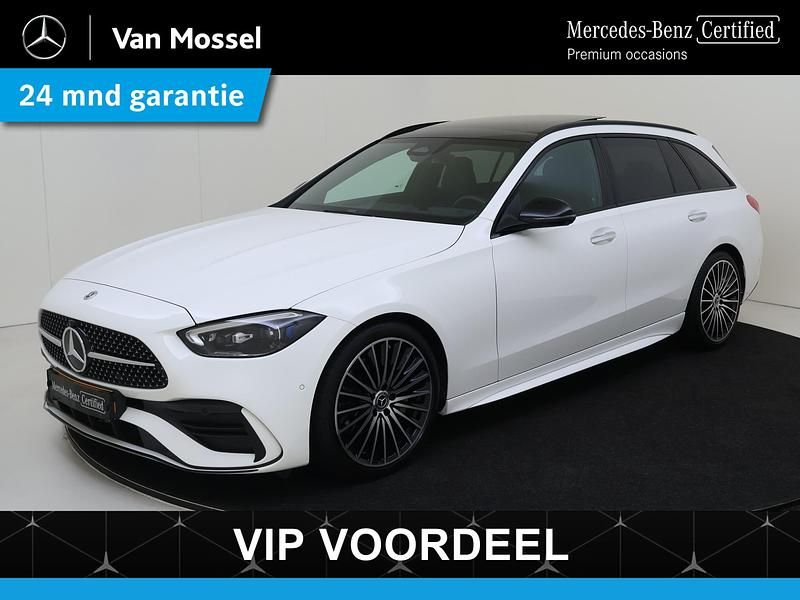 Wit Gebruikt 2022 Mercedes C180 AMG line Stationwagen | € 48.945 (Duur) - Afbeelding 1/4
