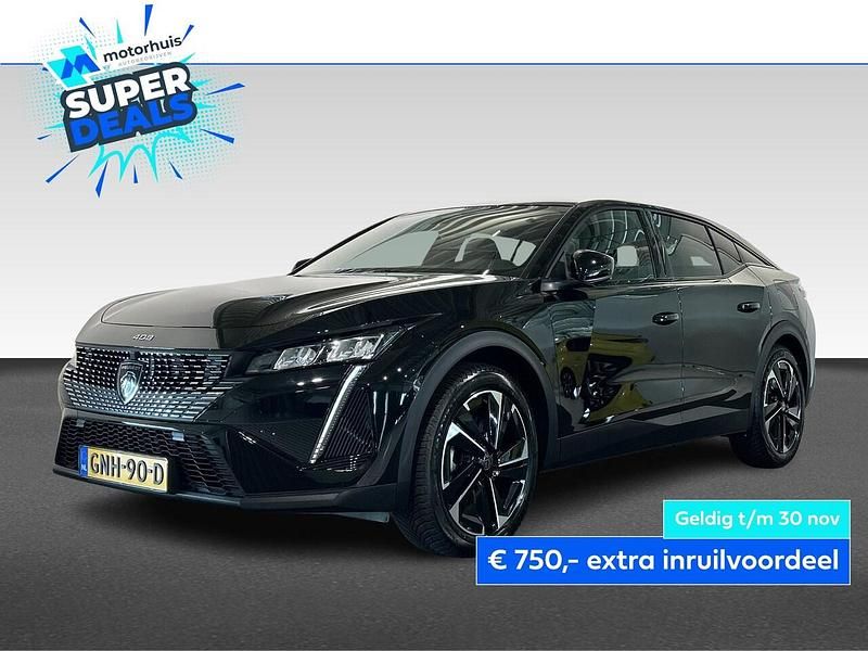 Zwart (metallic) Gebruikt 2024 Peugeot 408 Allure Sedan | € 29.945 - Afbeelding 1/4