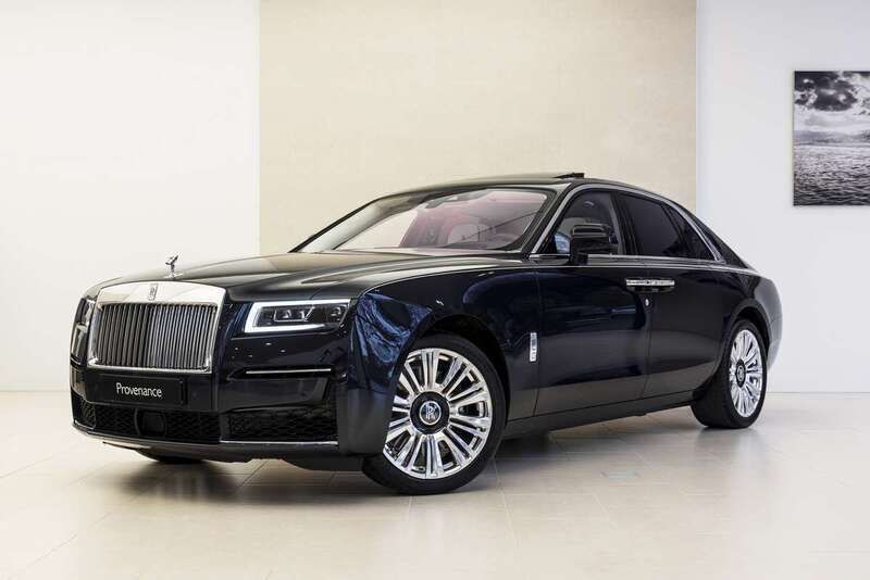 Zwart, metallic lak Gebruikt 2022 Rolls Royce Ghost Sedan | € 349.950 - Afbeelding 1/4