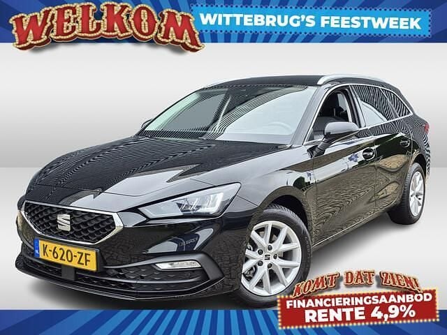 Zwart Gebruikt 2021 Seat Leon Style Stationwagen | € 18.925 (Goede deal) - Afbeelding 1/4