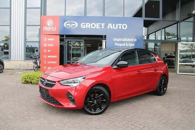 Rood Gebruikt 2020 Opel Corsa Elegance Hatchback | € 12.900 (Eerlijke prijs) - Afbeelding 1/4