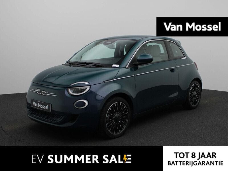 Groen Gebruikt 2023 Fiat 500e La Prima Hatchback | € 23.900 (Eerlijke prijs) - Afbeelding 1/3