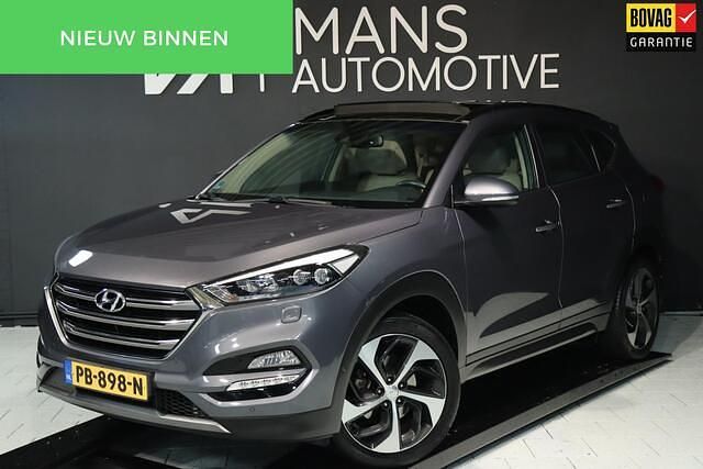 Grijs (metallic) Gebruikt 2016 Hyundai Tucson Premium SUV | € 18.950 (Eerlijke prijs) - Afbeelding 1/4