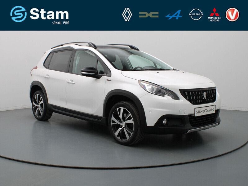 Wit, metallic lak Gebruikt 2018 Peugeot 2008 GT-line SUV | € 11.290 (Eerlijke prijs) - Afbeelding 1/4