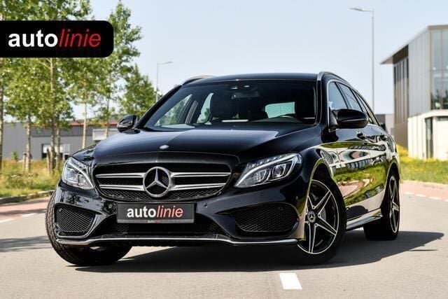 Zwart, metallic lak Gebruikt 2016 Mercedes C180 AMG Stationwagen | € 21.400 (Goede deal) - Afbeelding 1/4