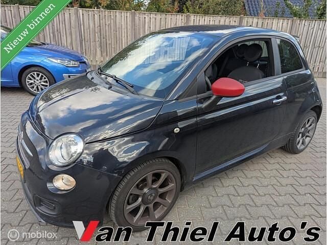 Zwart Gebruikt 2014 Fiat 500 Hatchback | € 3.750 (Super prijs) - Afbeelding 1/4