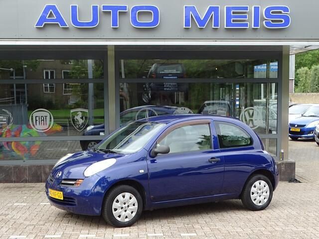 Blauw, metallic lak Gebruikt 2003 Nissan Micra Visia Hatchback | € 1.295 (Iets duurder) - Afbeelding 1/4