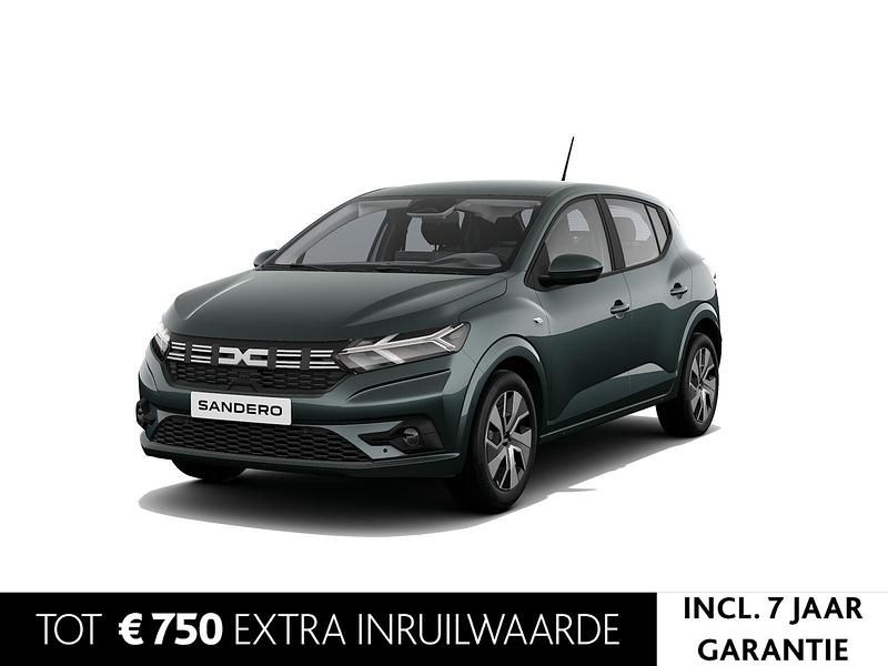 Groen Nieuw 2025 Dacia Sandero Expression Hatchback | € 22.500 (Eerlijke prijs) - Afbeelding 1/4