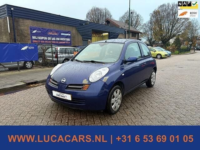 Blauw Gebruikt 2003 Nissan Micra Acenta Hatchback | € 1.995 (Goede deal) - Afbeelding 1/4