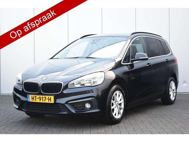Zwart Occasion 2016 BMW 218 Gran Tourer MPV | € 14.999 (Eerlijke prijs) - Afbeelding 1/4