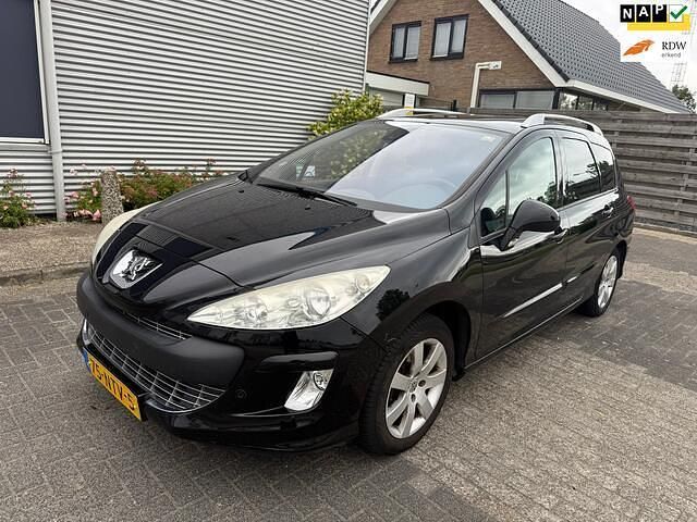 Zwart Gebruikt 2010 Peugeot 308 SW Stationwagen | € 1.950 - Afbeelding 1/4