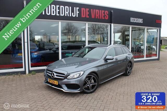 Grijs Gebruikt 2018 Mercedes C180 AMG line Stationwagen | € 23.950 (Eerlijke prijs) - Afbeelding 1/4