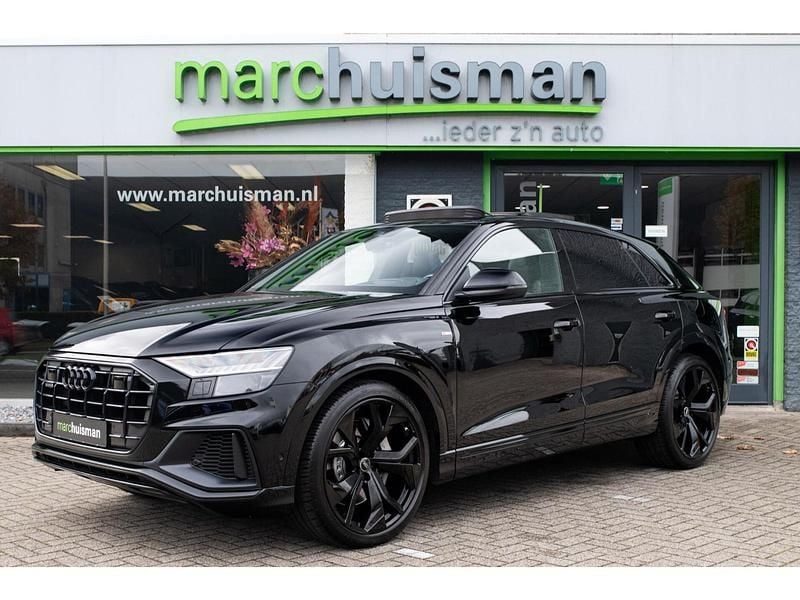 Zwart Gebruikt 2021 Audi Q8 S-Line SUV | € 71.950 (Iets duurder) - Afbeelding 1/4