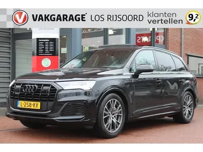 Zwart Gebruikt 2021 Audi Q7 S-Line SUV | € 41.990 (Super prijs) - Afbeelding 1/4