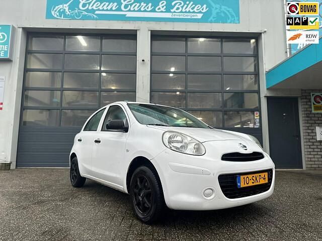 Wit Occasion 2011 Nissan Micra Visia Hatchback | € 4.450 (Eerlijke prijs) - Afbeelding 1/4