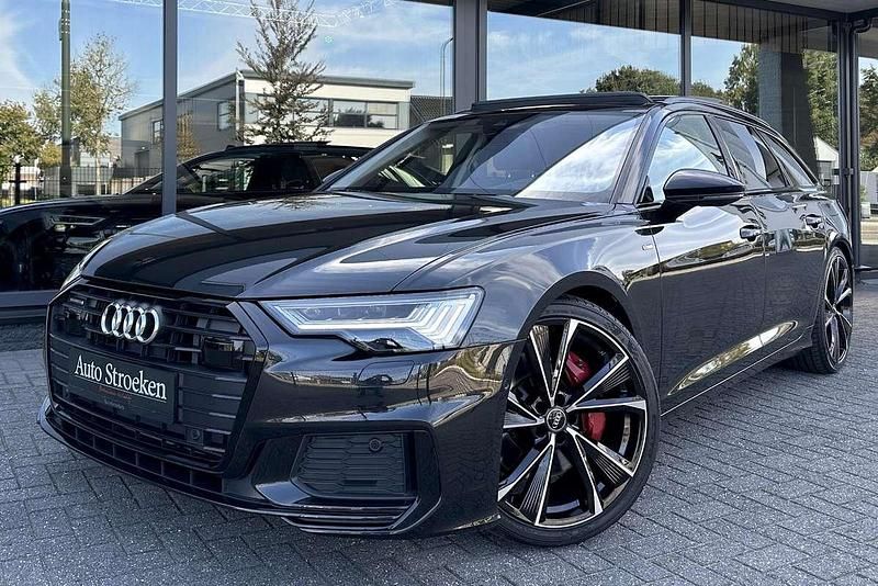 Zwart Gebruikt 2021 Audi A6 S-Line Stationwagen | € 40.949 (Eerlijke prijs) - Afbeelding 1/4