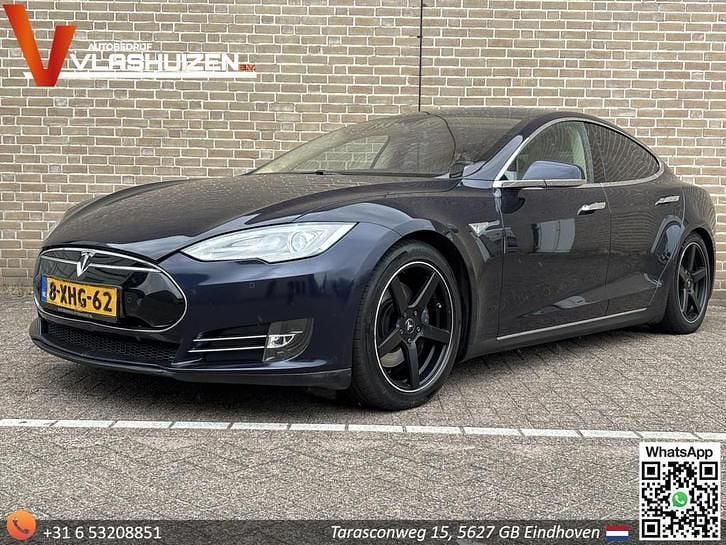 Blauw Occasion 2014 Tesla Model S Hatchback | € 11.800 (Super prijs) - Afbeelding 1/4