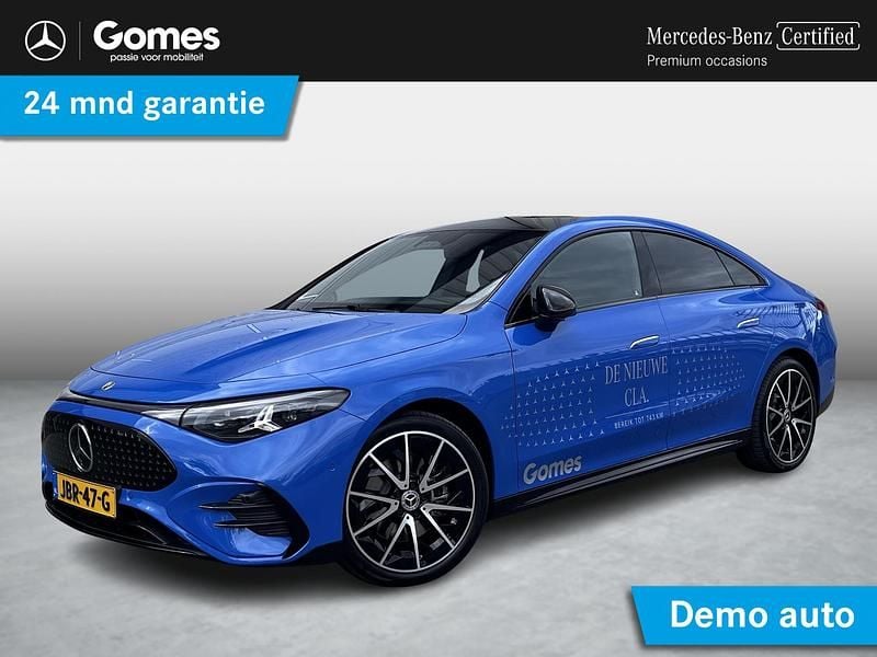 Blauw Occasion 2025 Mercedes CLA 250+ AMG line Sedan | € 51.950 (Super prijs) - Afbeelding 1/4