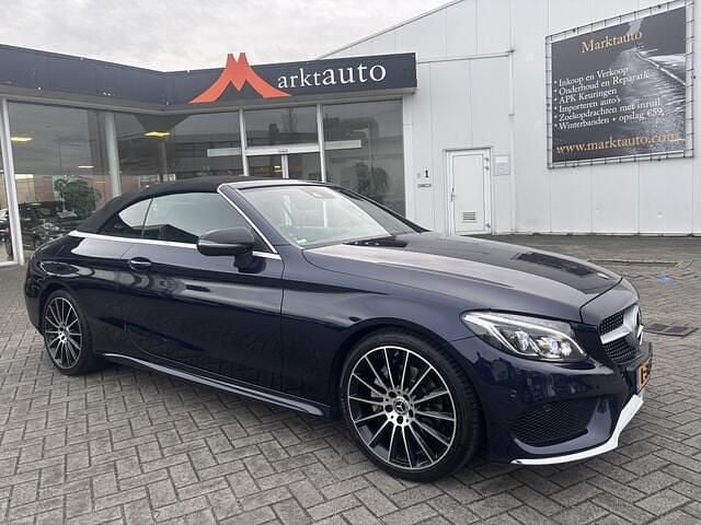 Blauw Gebruikt 2017 Mercedes C200 Premium Plus Cabriolet | € 24.440 (Super prijs) - Afbeelding 1/4