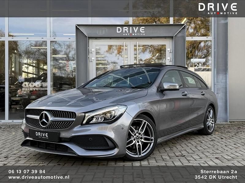 Grijs Occasion 2018 Mercedes CLA180 Shooting Brake AMG Stationwagen | € 20.500 (Super prijs) - Afbeelding 1/4