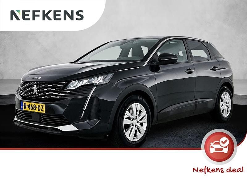 Zwart Gebruikt 2021 Peugeot 3008 Active SUV | € 19.500 (Goede deal) - Afbeelding 1/3
