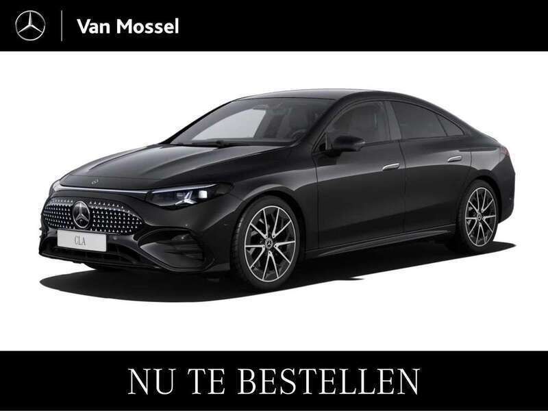Zwart Nieuw 2025 Mercedes 250 AMG line Coupé | € 59.886 (Eerlijke prijs) - Afbeelding 1/1