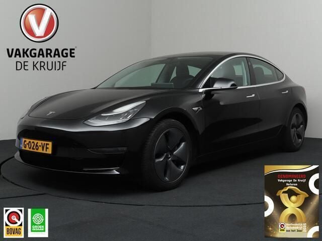 Zwart Gebruikt 2019 Tesla Model 3 Long Range Sedan | € 23.750 (Eerlijke prijs) - Afbeelding 1/4