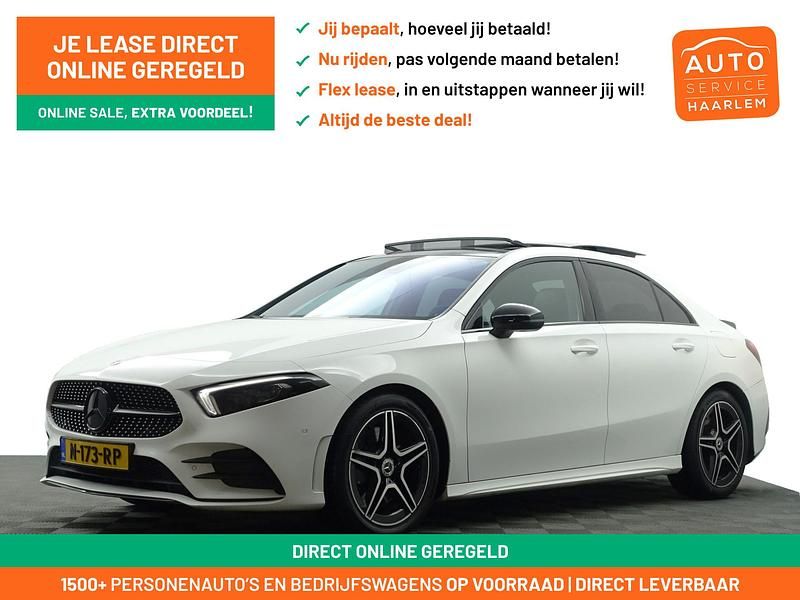 Wit metallic Gebruikt 2019 Mercedes A250 AMG Line Premium Plus Hatchback | € 29.900 (Eerlijke prijs) - Afbeelding 1/4