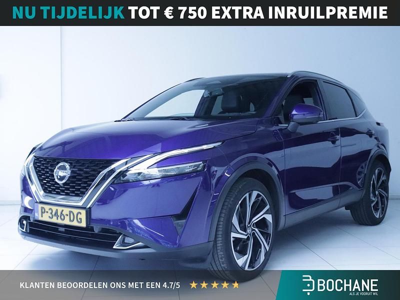 Blauw Gebruikt 2022 Nissan Qashqai Tekna+ SUV | € 31.295 (Eerlijke prijs) - Afbeelding 1/4