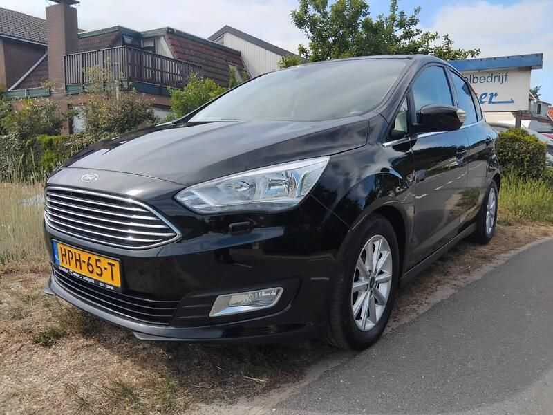 Zwart Gebruikt 2018 Ford C-MAX Titanium MPV | € 12.450 (Eerlijke prijs) - Afbeelding 1/4