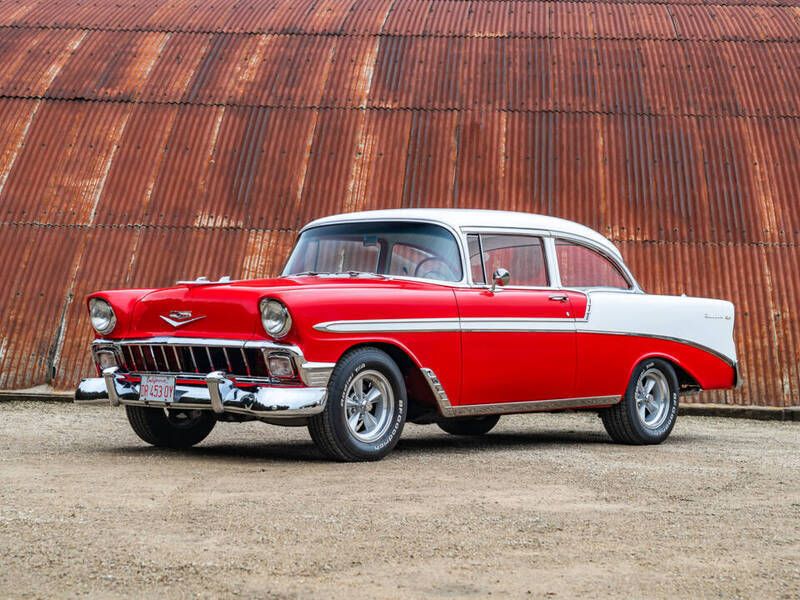 Rood Gebruikt 1956 Chevrolet Bel Air Coupé | € 65.719 - Afbeelding 1/4