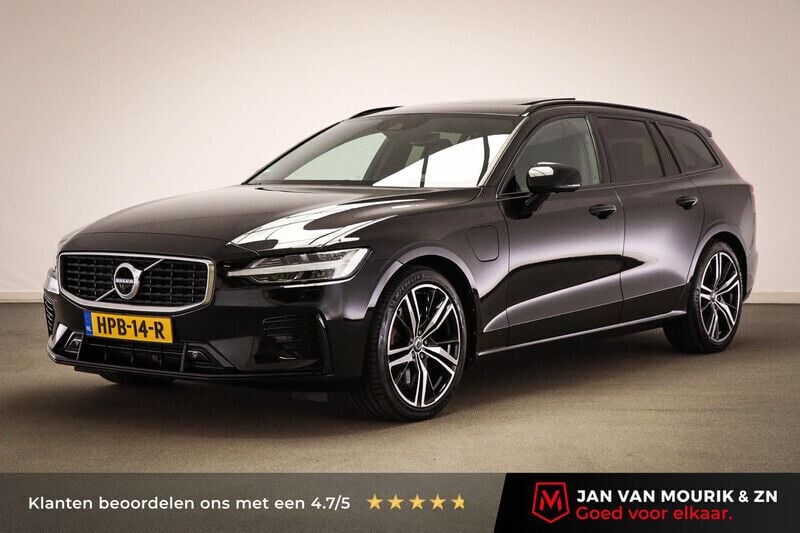 Zwart Gebruikt 2020 Volvo V60 R-Design Stationwagen | € 31.595 (Eerlijke prijs) - Afbeelding 1/4