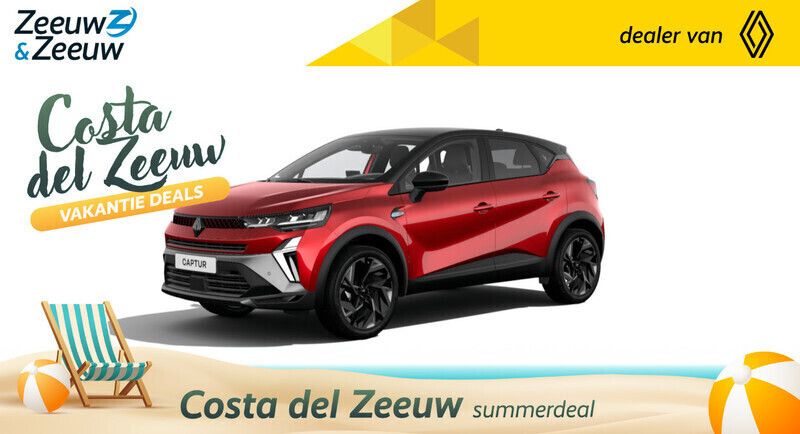 Twotone rouge flamme / noir étoilé Nieuw 2024 Renault Captur Esprit Alpine SUV | € 37.090 (Eerlijke prijs) - Afbeelding 1/4