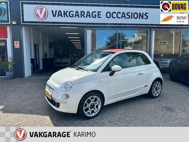 Wit Gebruikt 2013 Fiat 500C Lounge Cabriolet | € 5.950 (Eerlijke prijs) - Afbeelding 1/4