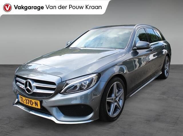 Grijs Gebruikt 2018 Mercedes C180 Sport Edition Stationwagen | € 17.900 (Super prijs) - Afbeelding 1/4