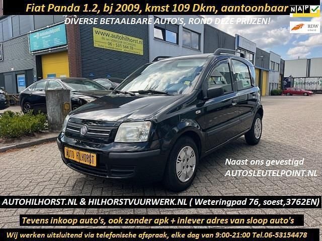 Zwart Gebruikt 2009 Fiat Panda Hatchback | € 2.799 (Eerlijke prijs) - Afbeelding 1/3